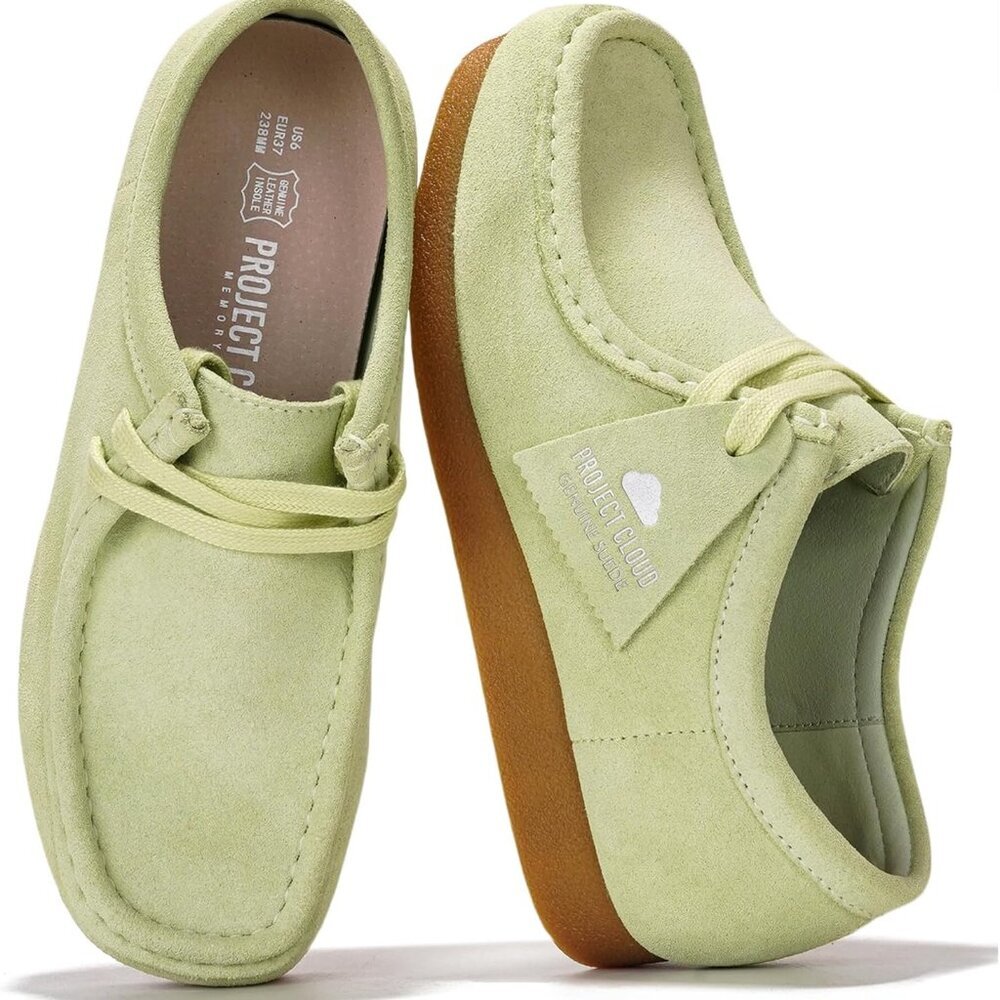 Womenâs Leather Oxford Shoes Memory Foam Insole Casual Work Loafers Lightweight